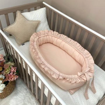 Baby nest co-sleeping cu volanase - crem